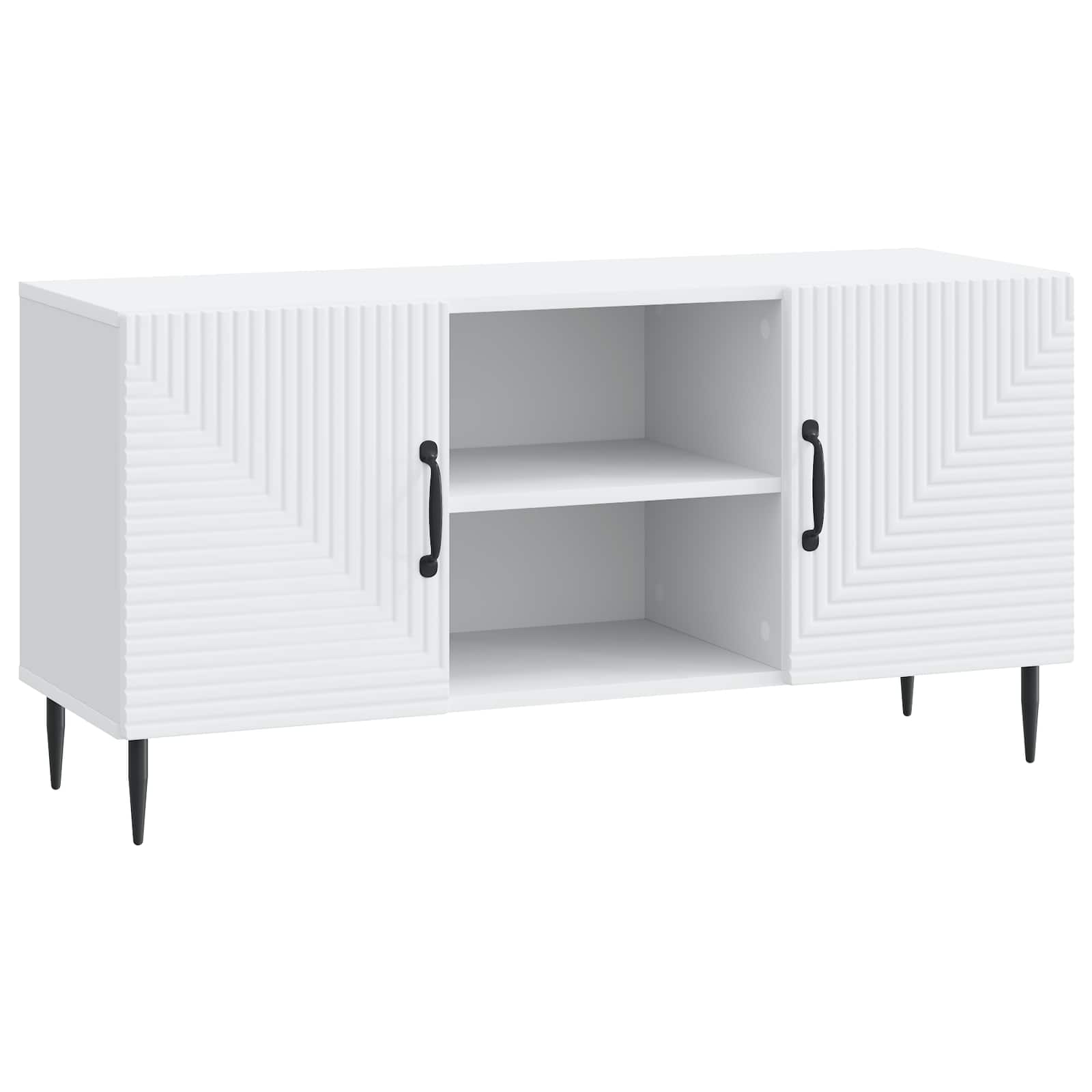 Gabinete para TV branco 102 x 34,5 x 50 cm derivados de madeira