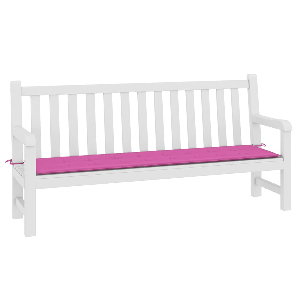 Almofadão p/ banco de jardim 200x50x3 cm tecido rosa