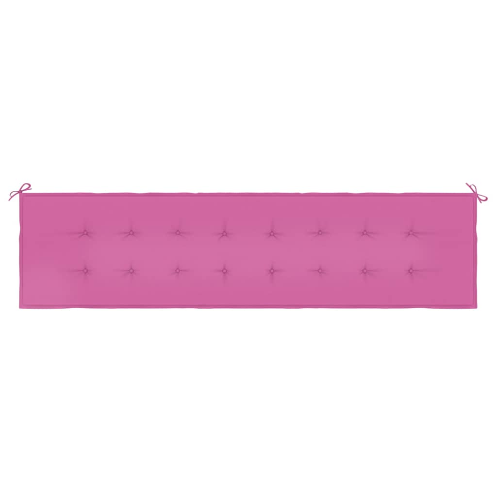 Almofadão p/ banco de jardim 200x50x3 cm tecido rosa