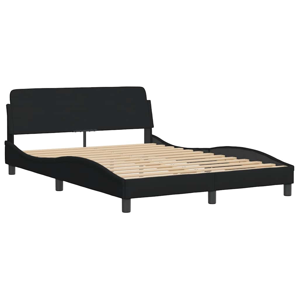 Estrutura de cama dover preta 135x190 cm em tecido