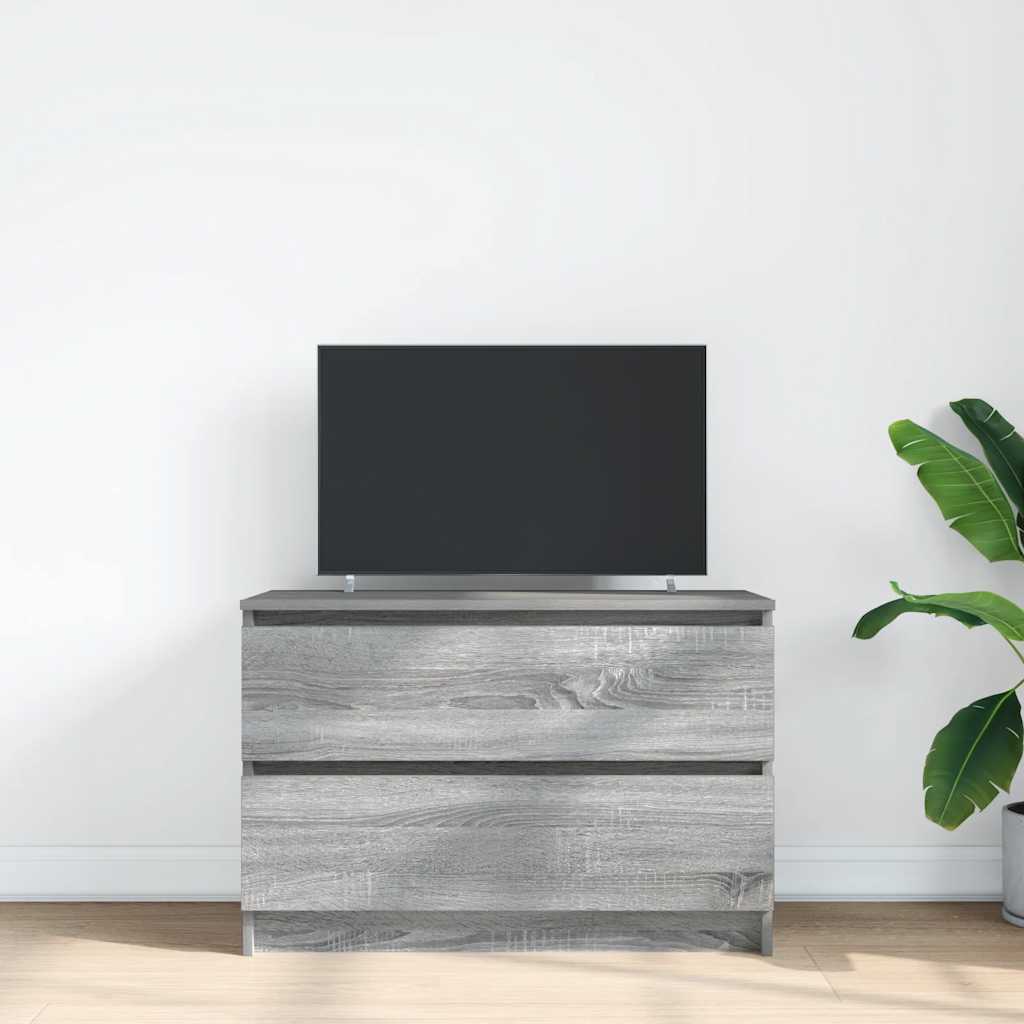 Móvel de TV 80x35x54 cm derivados de madeira cinzento sonoma