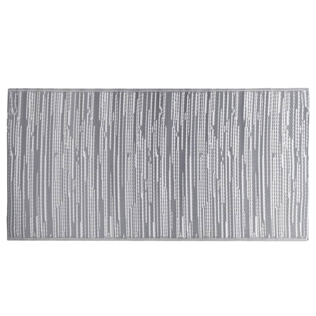 Tapete de exterior 120x180 cm arakil PP cinzento