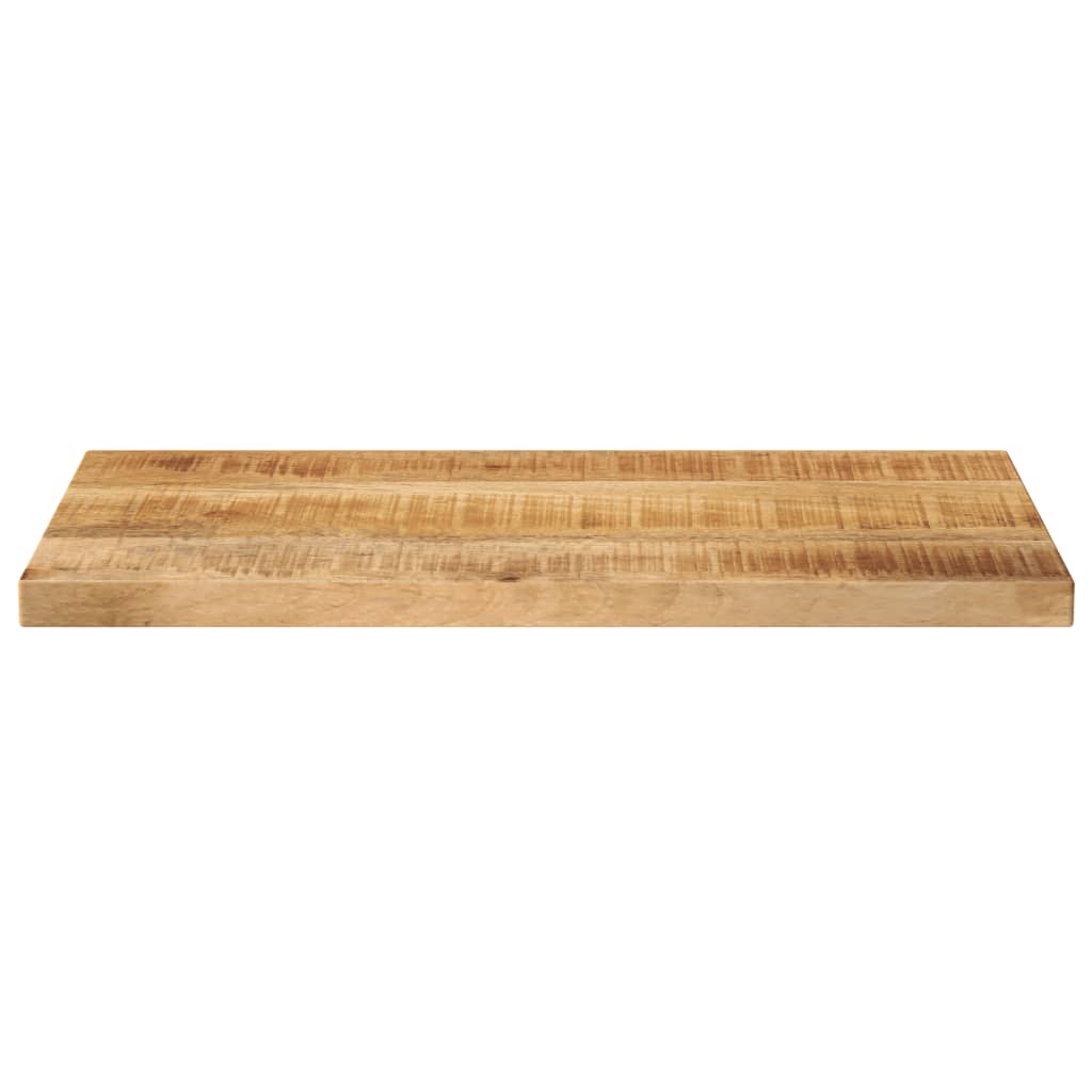 Tampo de mesa retangular 40x20x3,8 cm mangueira áspera maciça