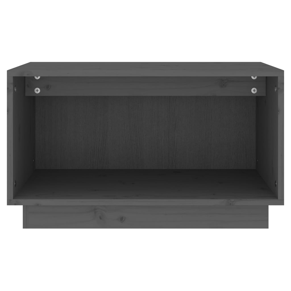 Móvel de TV 60x35x35 cm madeira de pinho maciça cinza