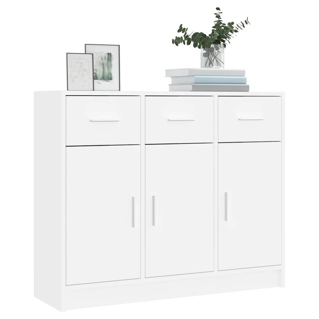 Aparador branco 91x28x75 cm madeira engenheirada