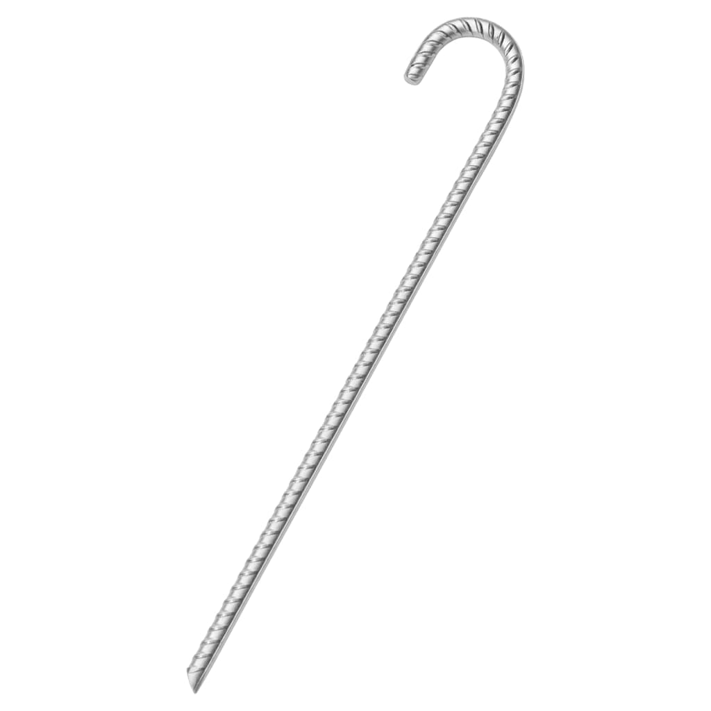 Estacas para tenda 12 pcs 41,5 cm ø12 mm aço galvanizado