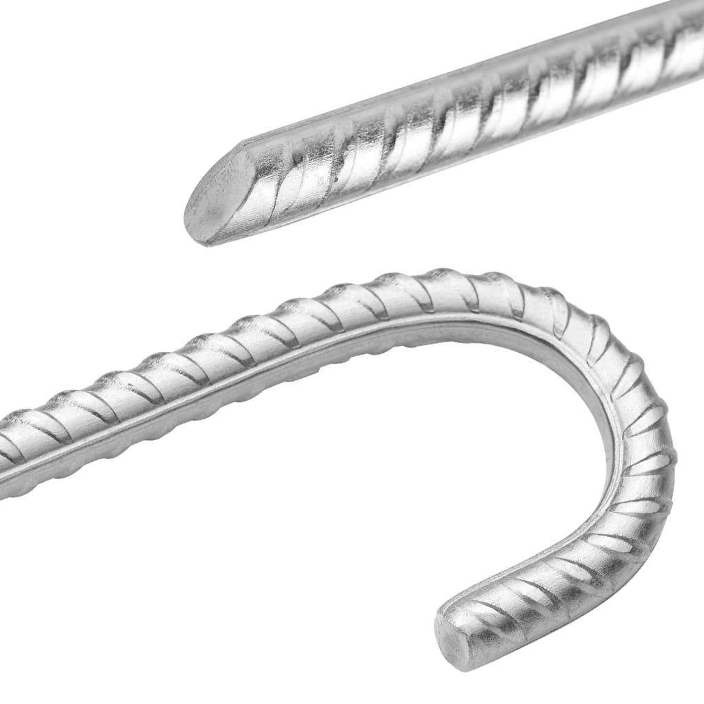 Estacas para tenda 12 pcs 41,5 cm ø12 mm aço galvanizado