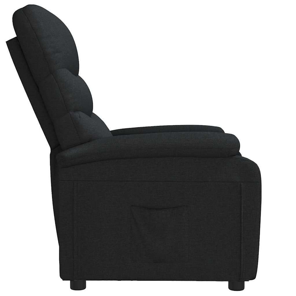Poltrona reclinável tecido preto