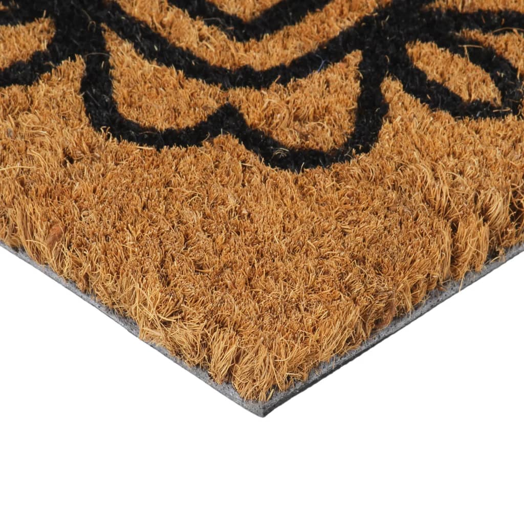 Tapete de porta 45x75 cm fibra de coco tufada natural