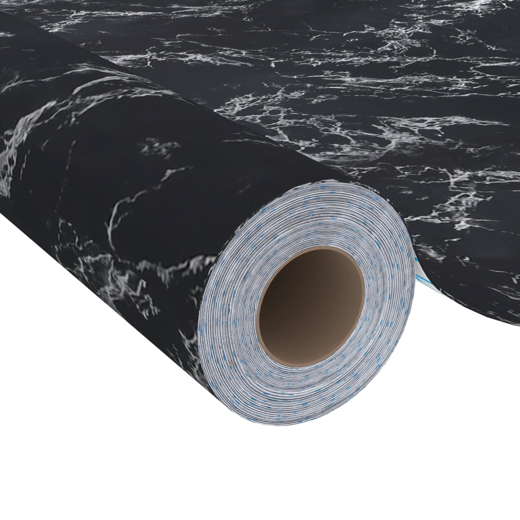 Autocolante para móveis 500x90 cm PVC cor de pedra preta