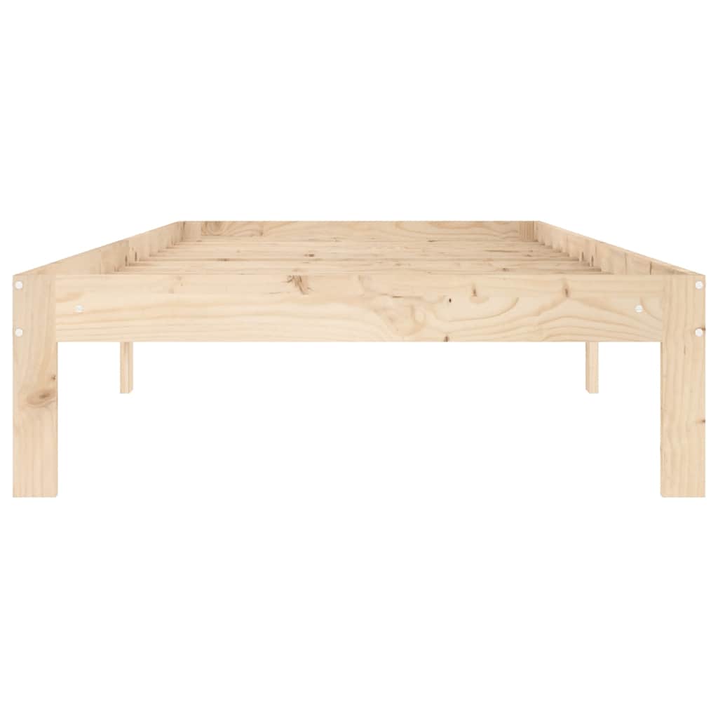 Estrutura de cama 90 x 200 cm madeira de pinho maciça