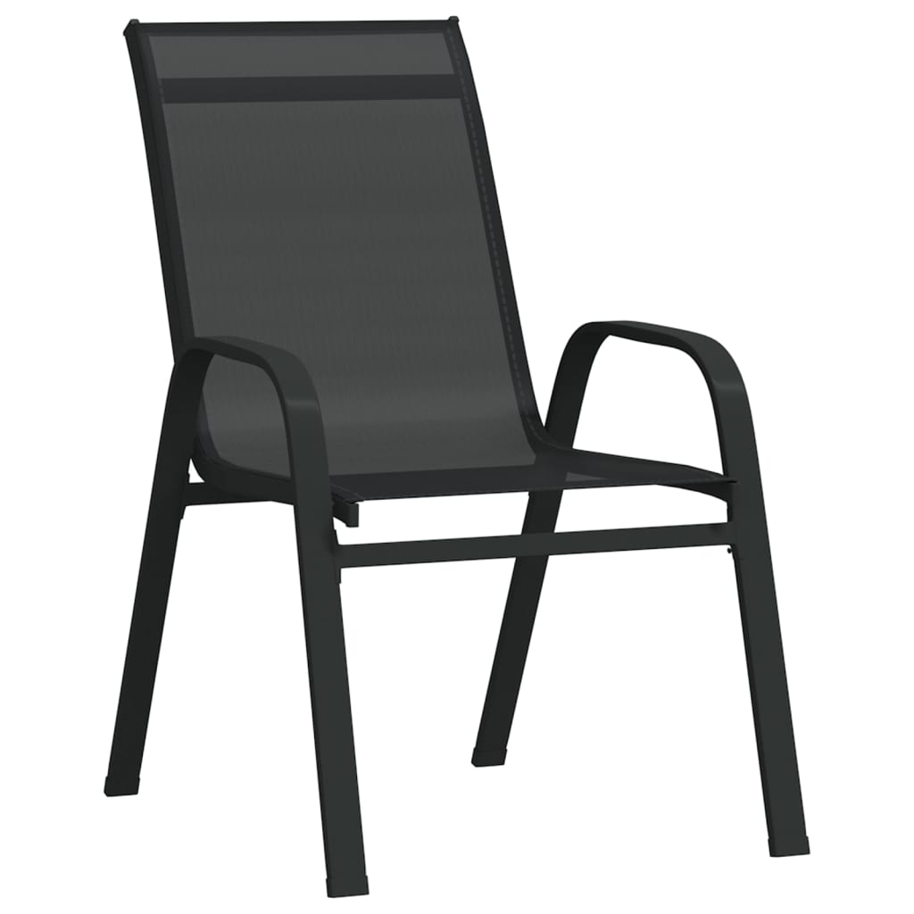 5 Pcs conjunto de jantar para jardim preto