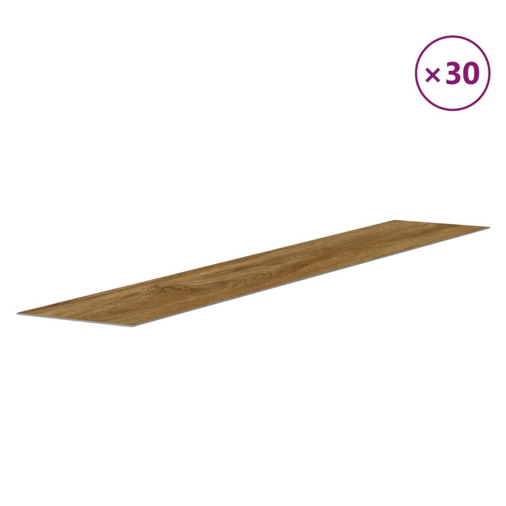 Painel de parede c/ aspeto de madeira 4,12 m² PVC castanho
