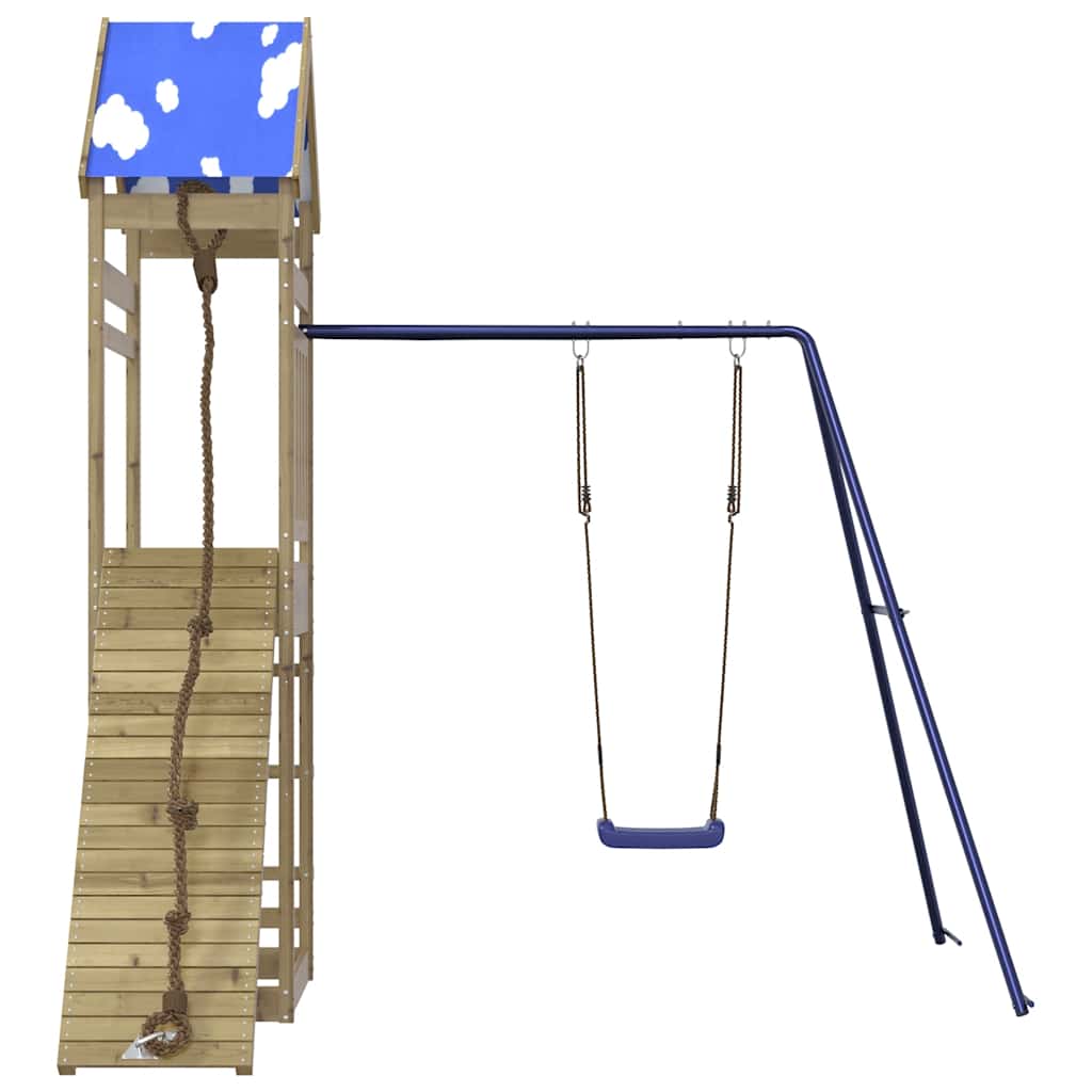Conjunto de brincar para exterior madeira de pinho impregnada