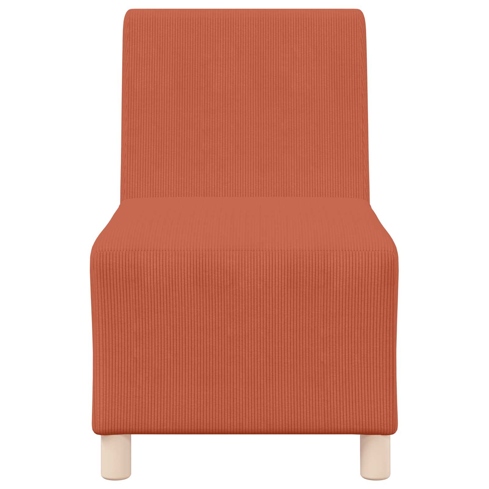 Unidade de sofá modular sem braços laranja 55 x 74 x 82 cm