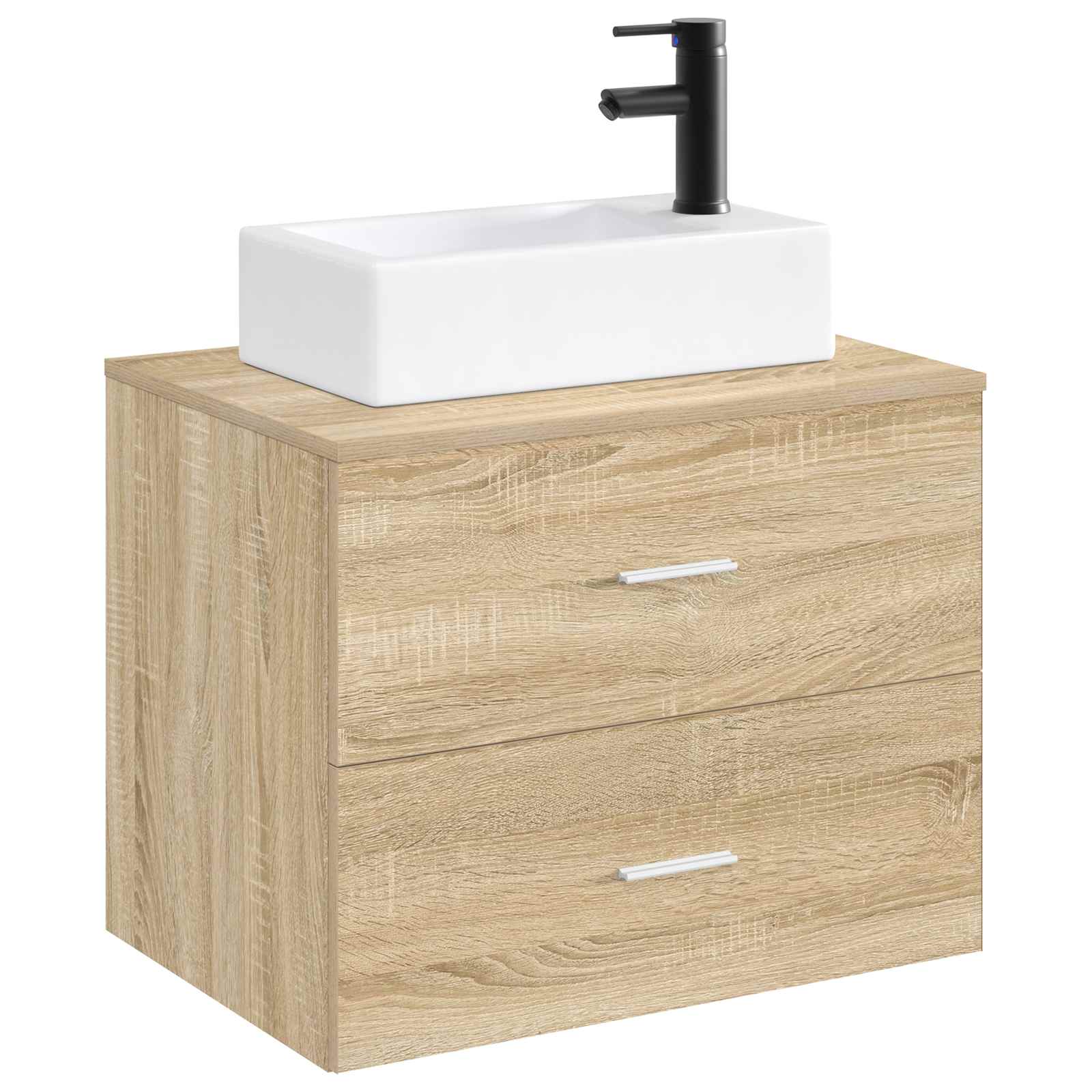 Cubículo de banheiro preto fosco 45,5 x 25,5 x 13 cm metal
