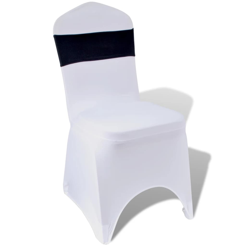 Banda decorativa para cadeira, elástico, em preto com fivela diamante