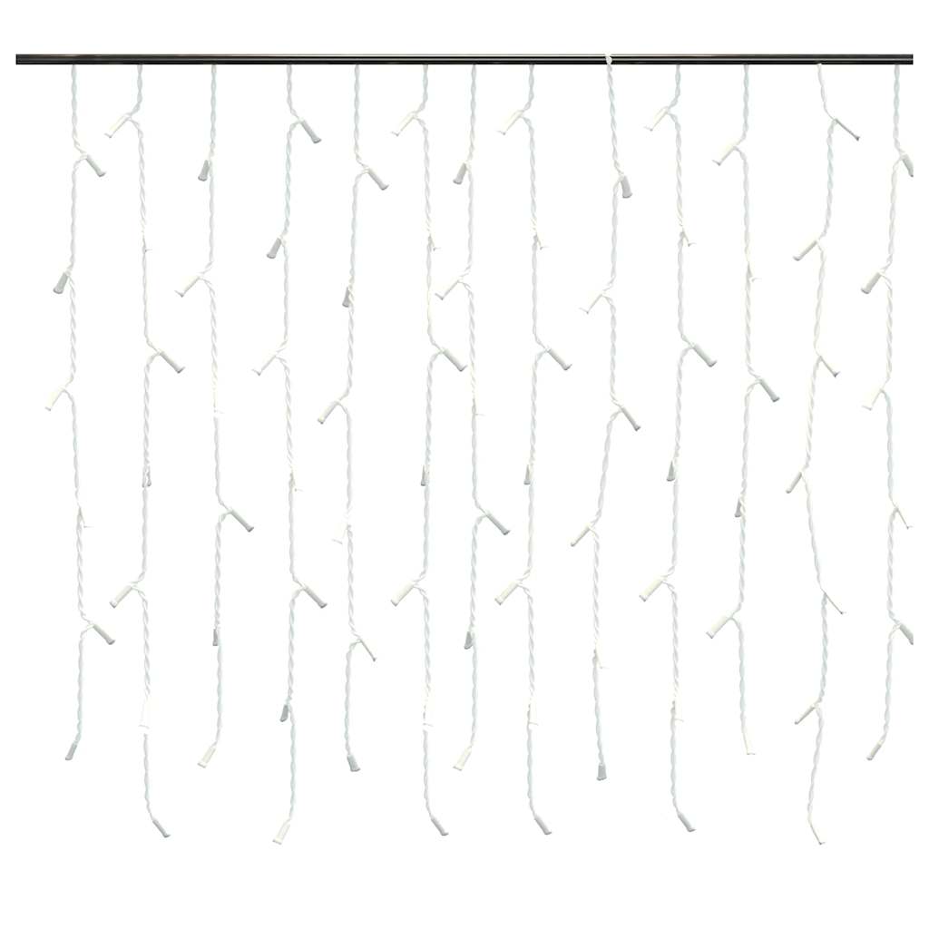 Cortina luzes pingente gelo 10m 400 LED 8 funções colorido