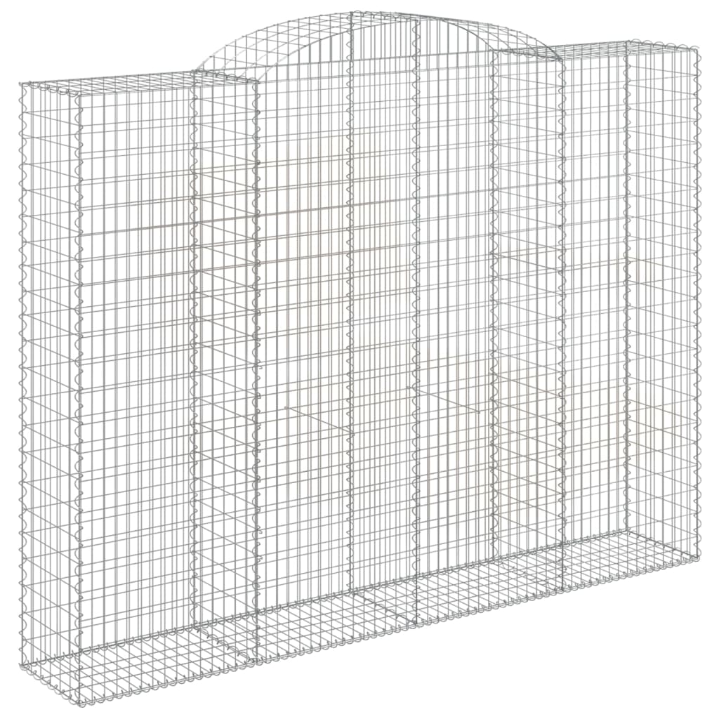 Cestos gabião arqueados 3pcs 300x50x220/240cm ferro galvanizado