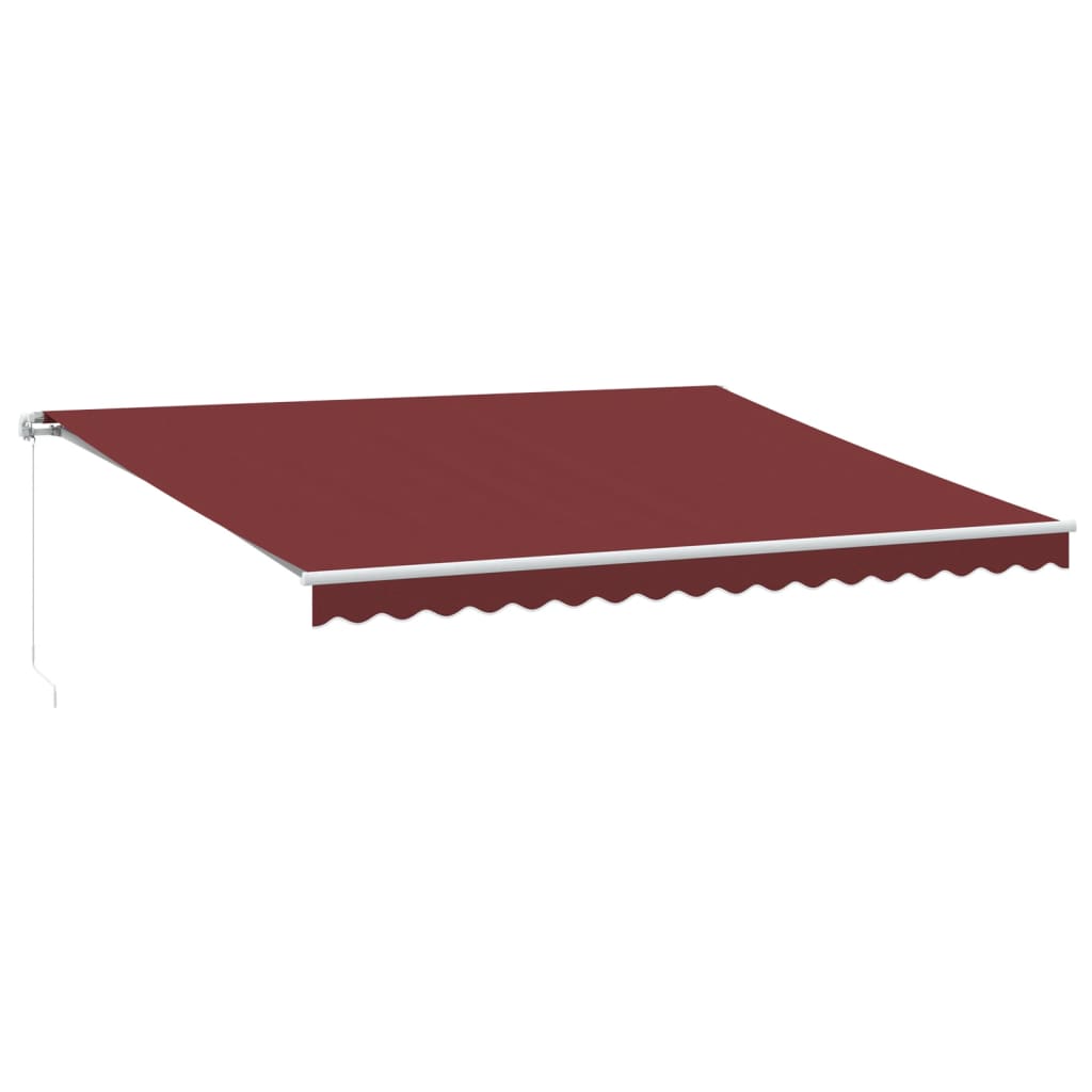 Toldo retrátil manual 450x350 cm bordô