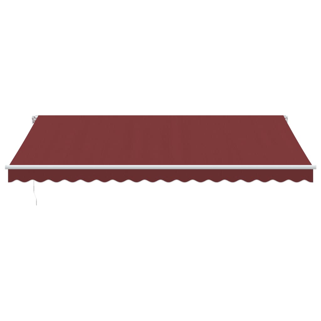 Toldo retrátil manual 450x350 cm bordô