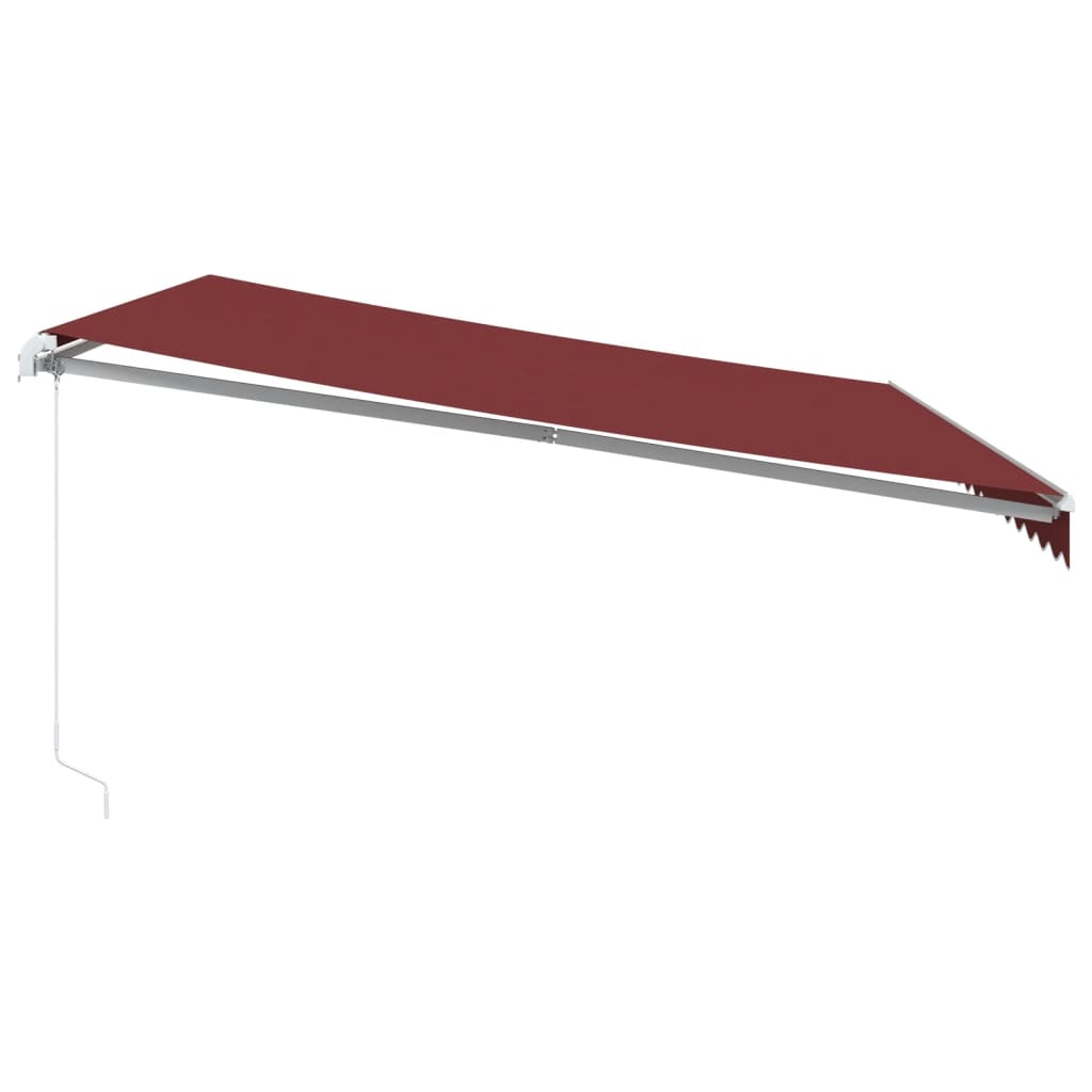 Toldo retrátil manual 450x350 cm bordô