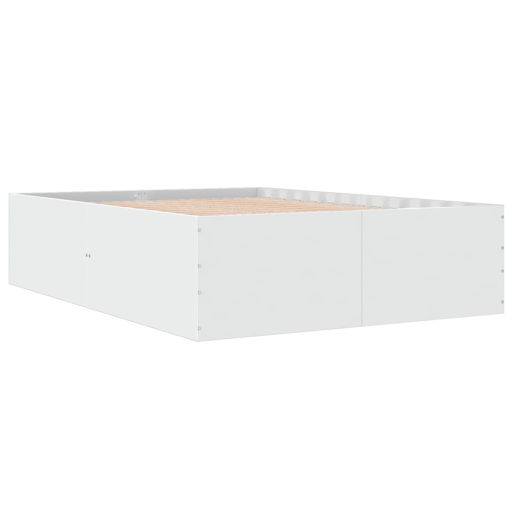 Estrutura de cama 135x190 cm derivados de madeira branco