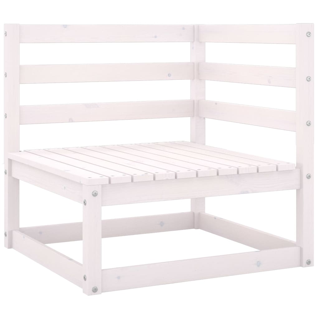 7 Pcs conjunto lounge de jardim c/ almofadões pinho maciço