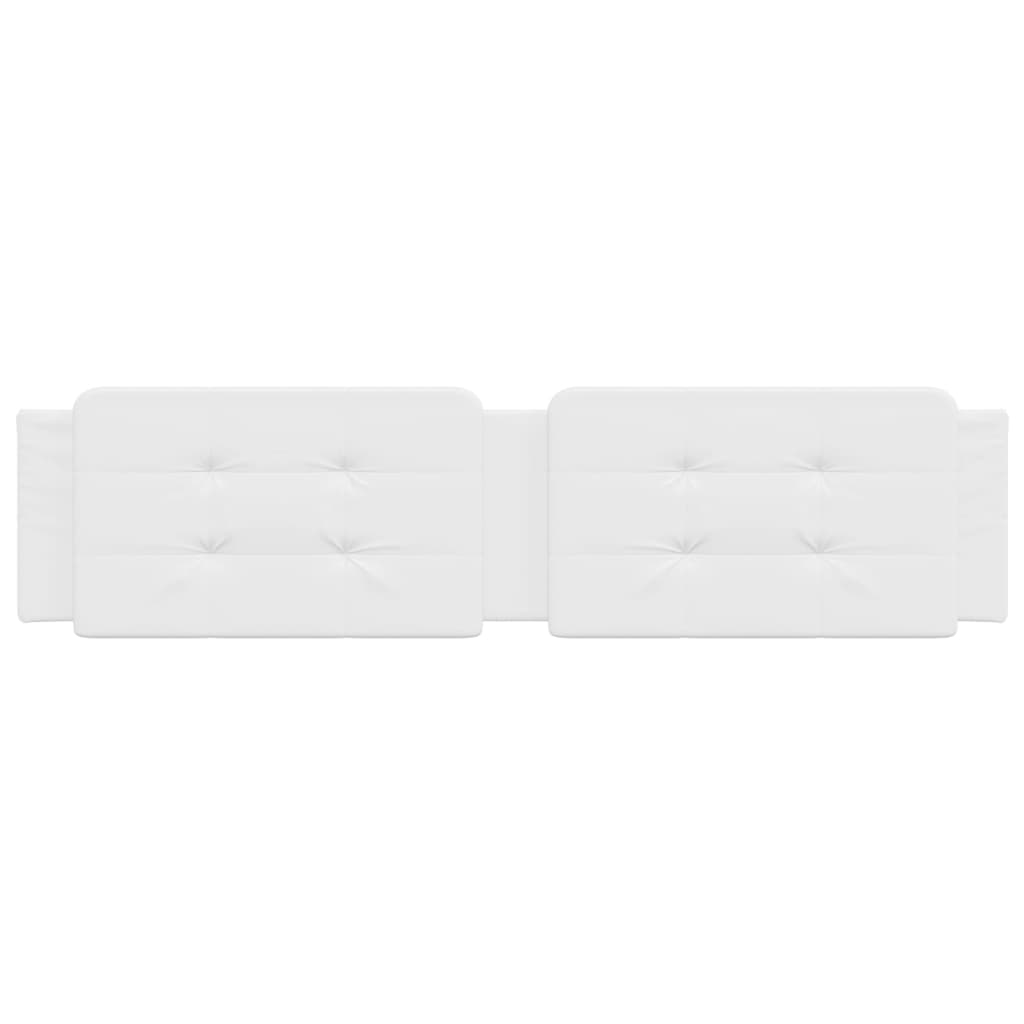 Almofadão de cabeceira zadar 200 cm couro artificial branco