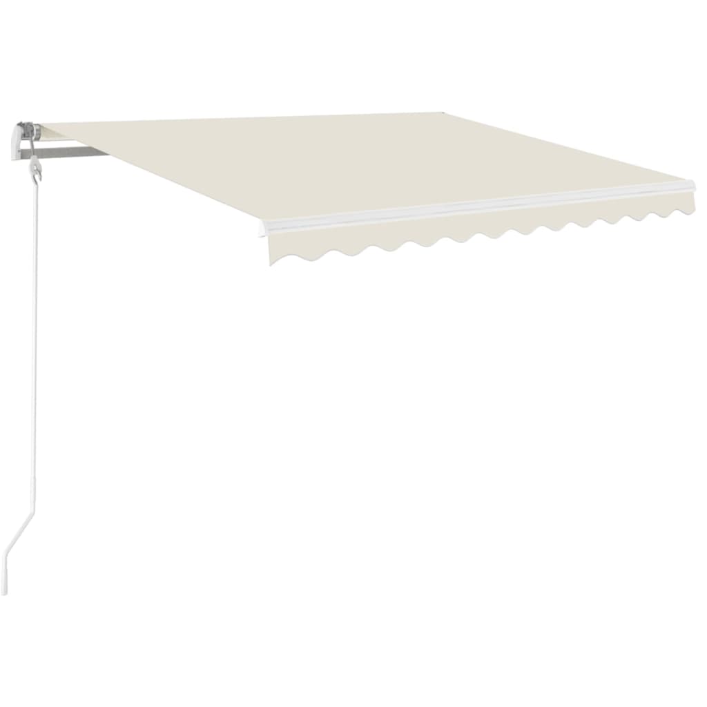Toldo retrátil automático 350x250 cm creme