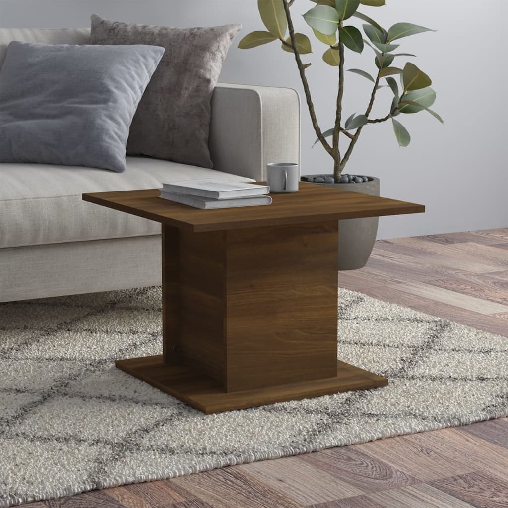 Mesa de centro derivados de madeira carvalho castanho