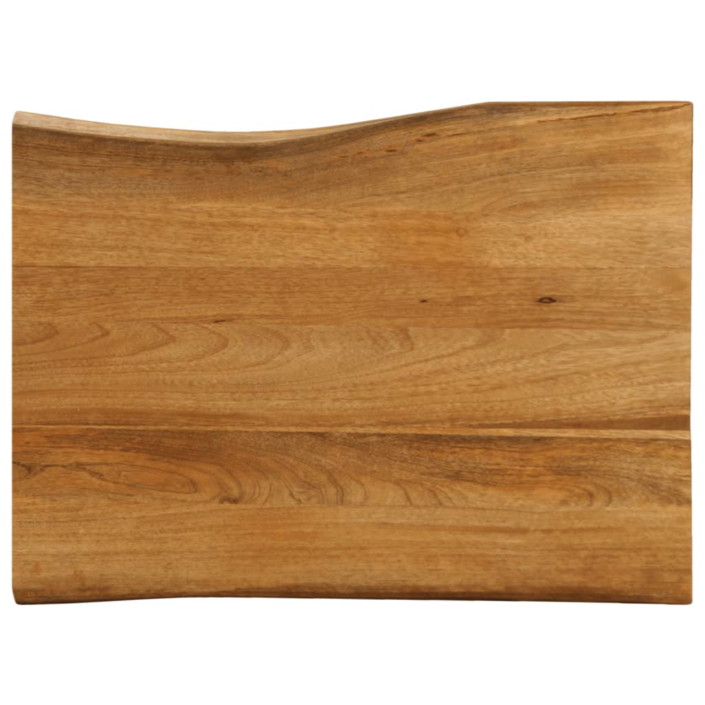 Tampo de mesa c/ borda viva 90x60x3,8 cm mangueira maciça