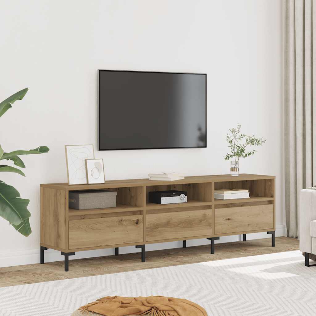 Móvel TV 150x30x44,5 cm derivados de madeira carvalho artisiano