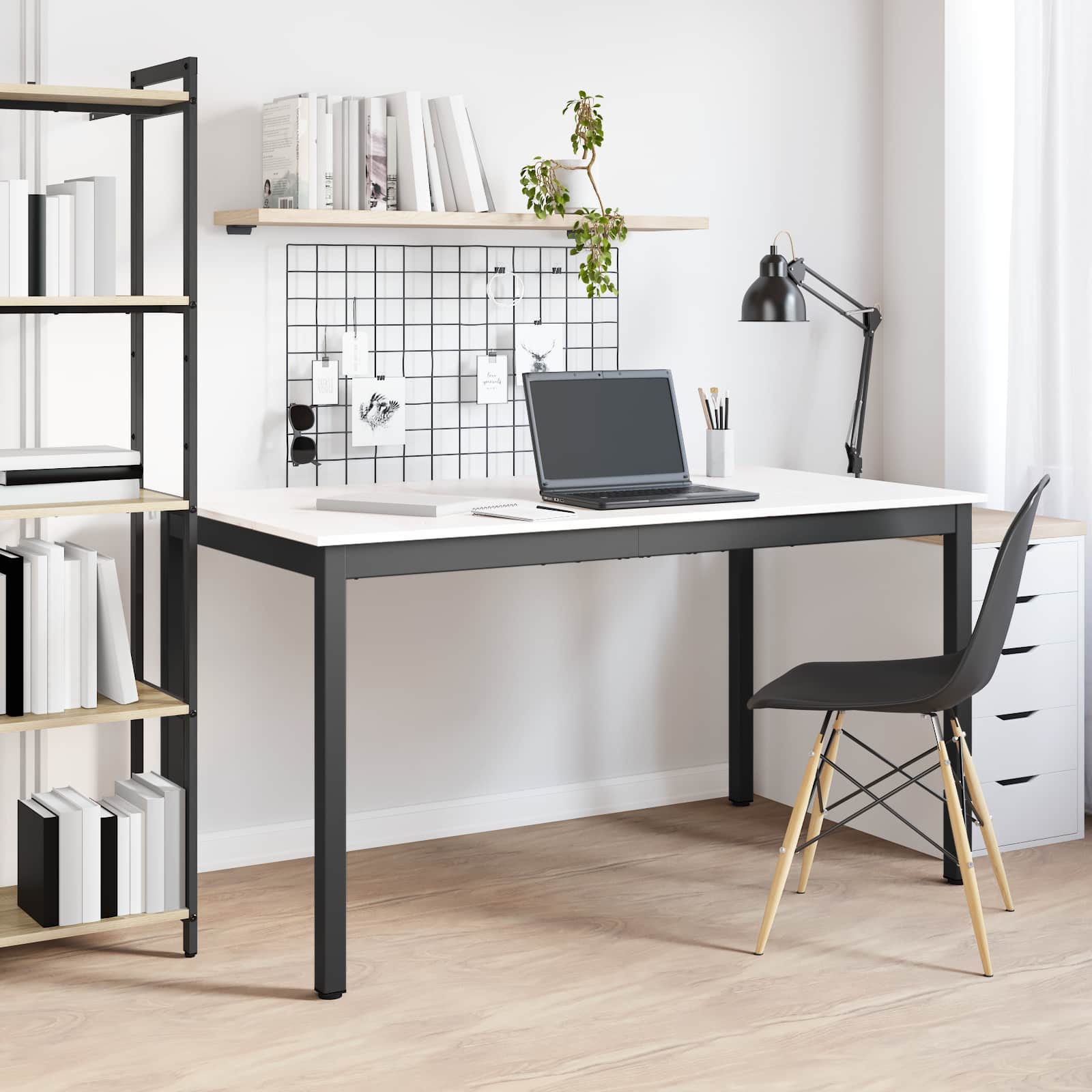Mesa de jantar branco 140 x 80 x 75 cm