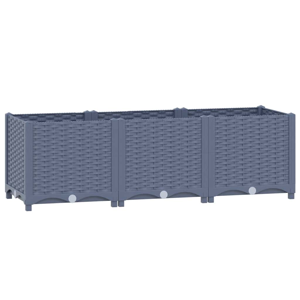 Canteiro elevado 120x40x38 cm polipropileno