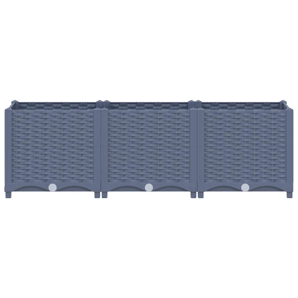 Canteiro elevado 120x40x38 cm polipropileno