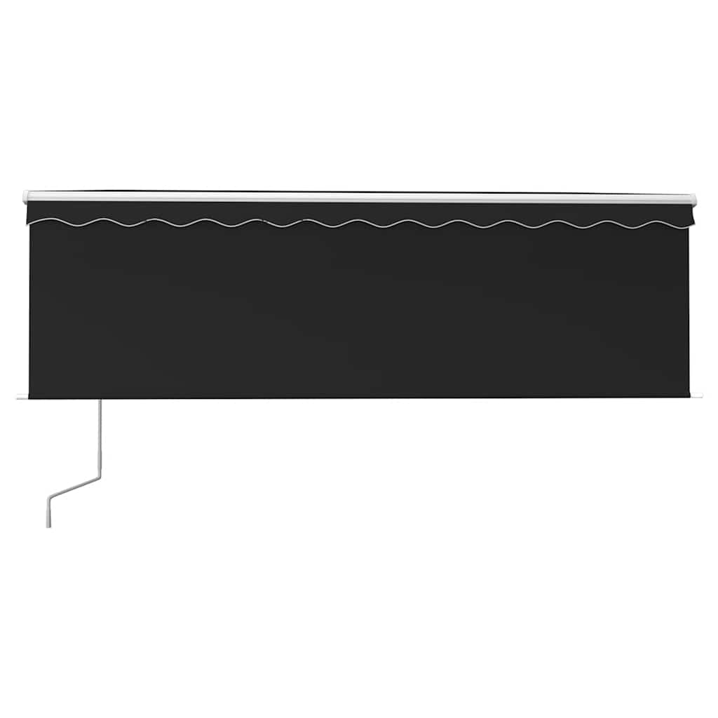 Toldo retrátil automático com estore 4x3 m antracite