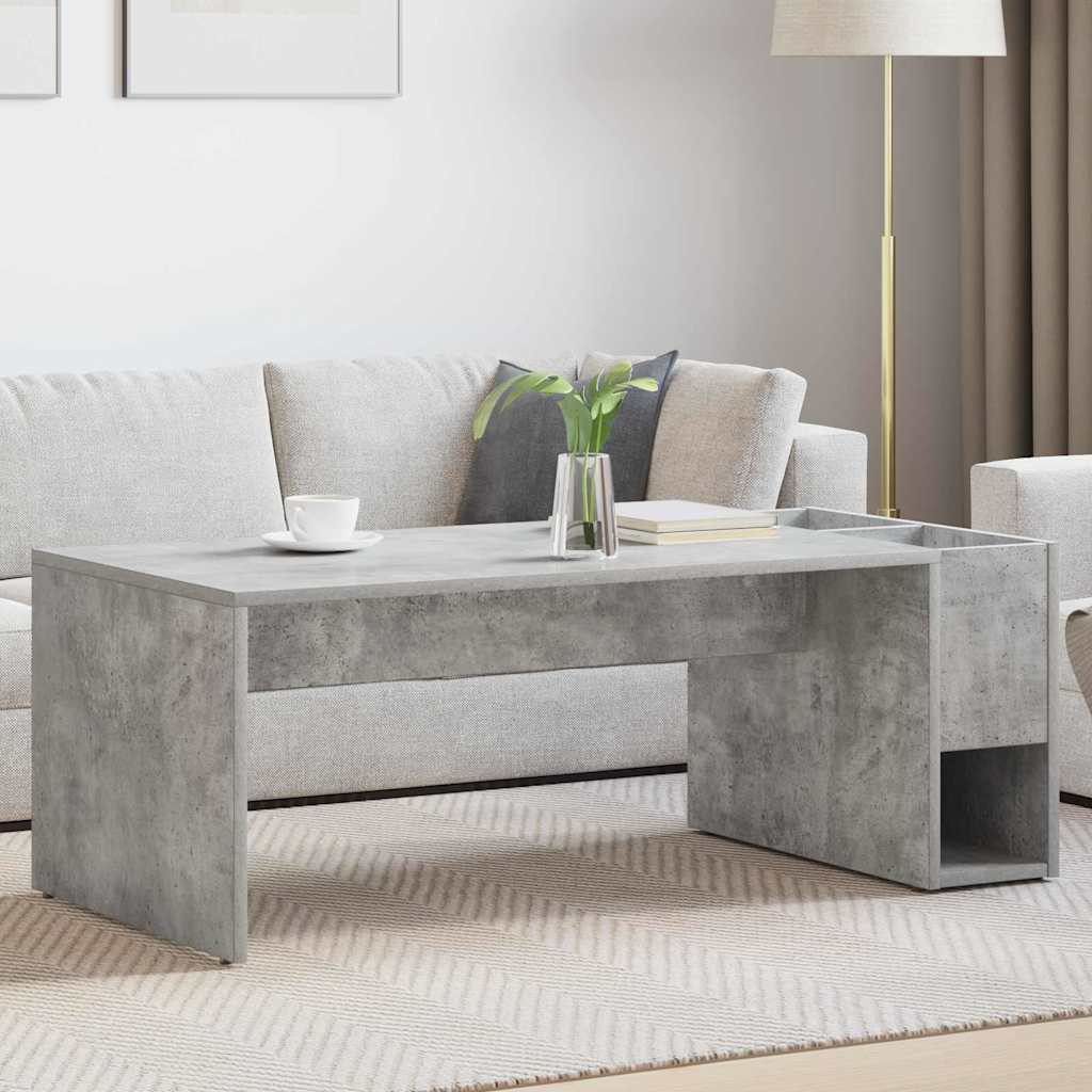 Mesa de centro cinzento 101,5 x 50 x 37 cm derivados de madeira