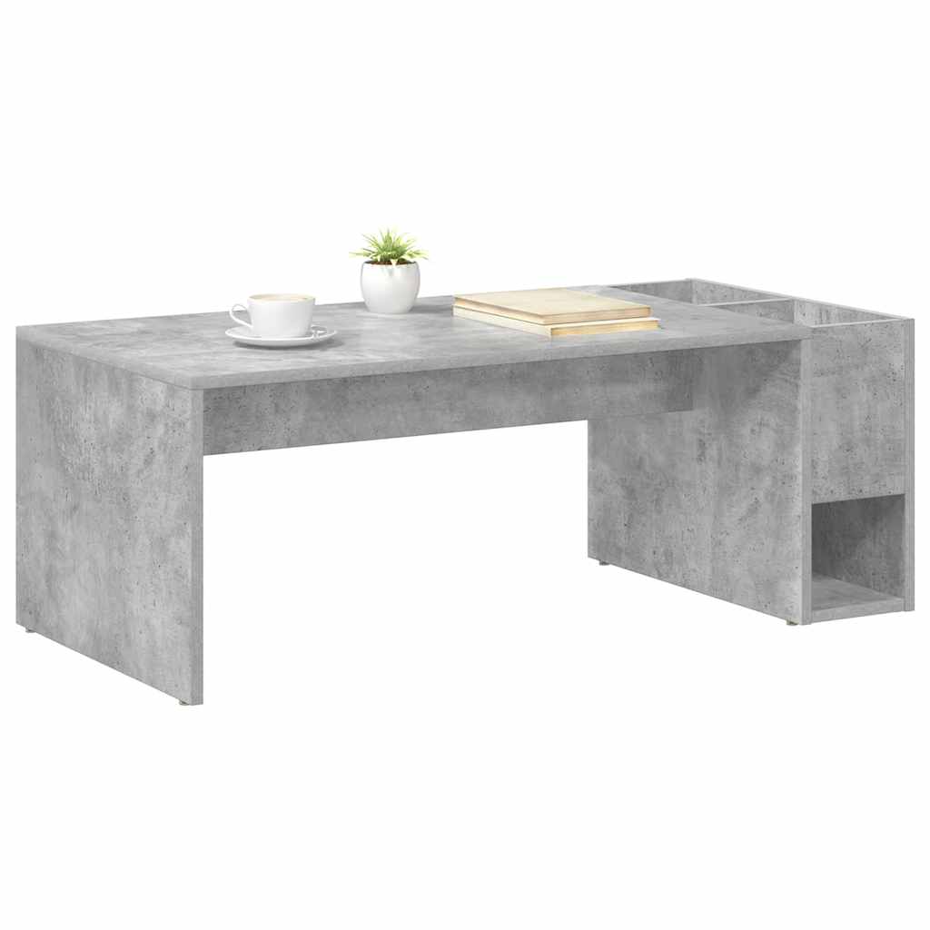 Mesa de centro cinzento 101,5 x 50 x 37 cm derivados de madeira