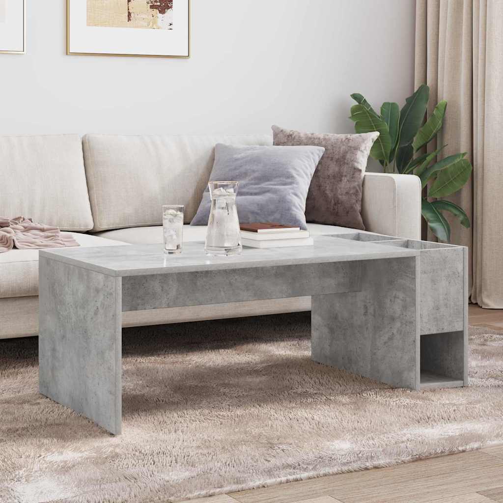Mesa de centro cinzento 101,5 x 50 x 37 cm derivados de madeira