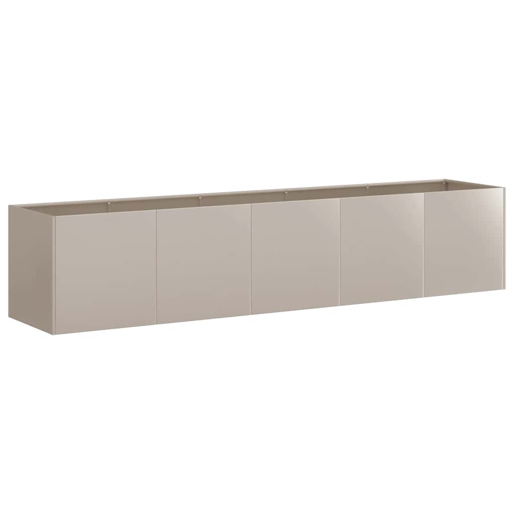 Floreira enferrujada 200x40x40 cm aço resistente