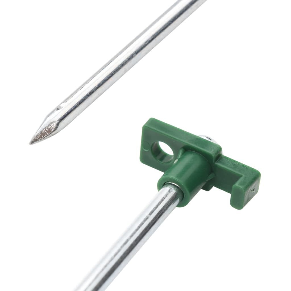 Estacas para tenda 24 pcs 25 cm 7 mm aço galvanizado e PP