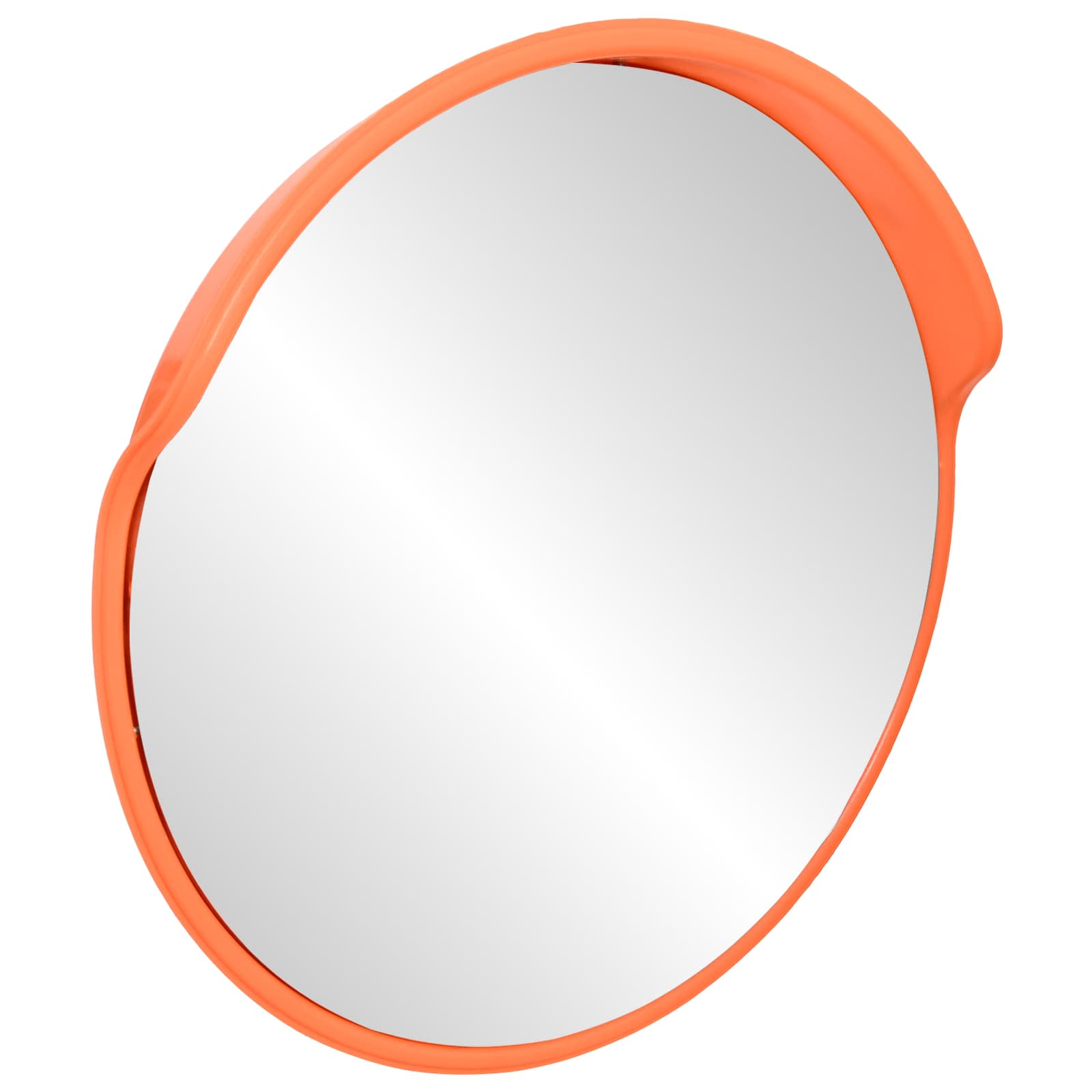 Convex espelho de trânsito para exterior 60 cm policarbonato laranja
