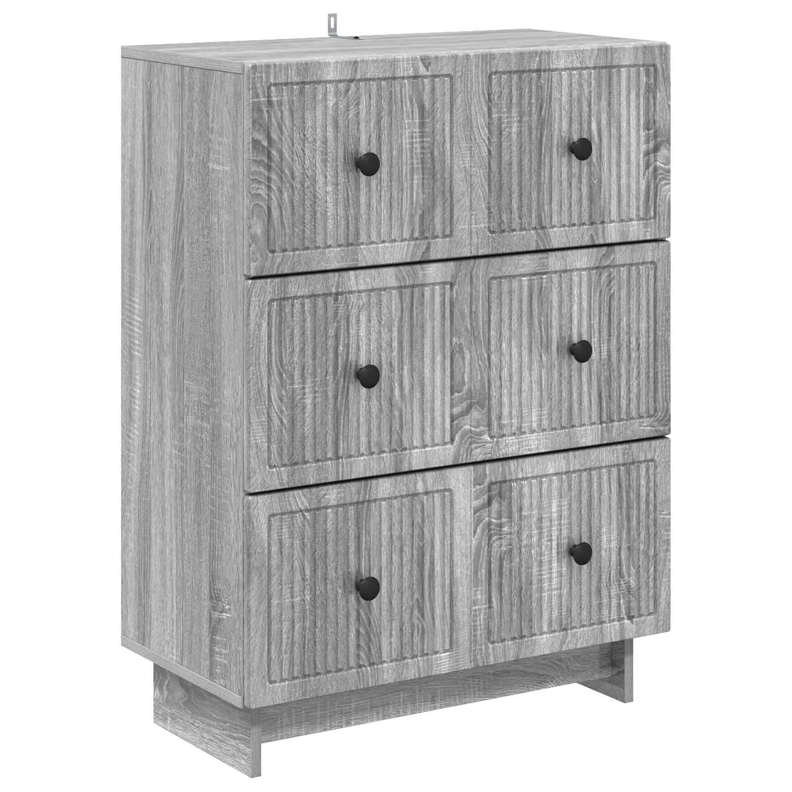 Gabinete de gavetas sonoma cinzento 66 x 34,5 x 90 cm