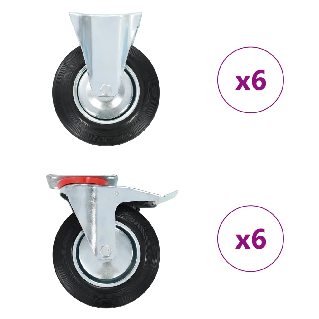12 Pcs rodas 200 mm