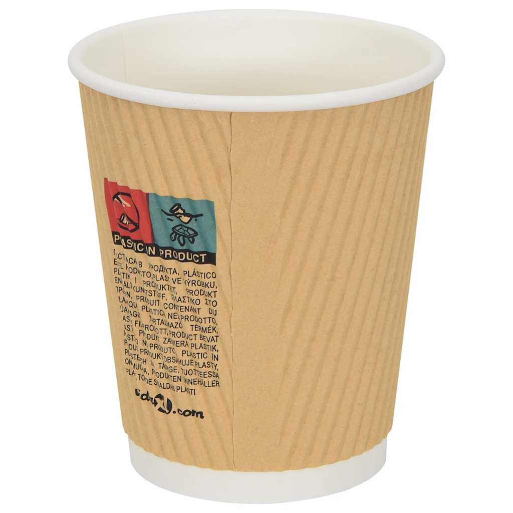 Copos de café de papel 500 pcs 8oz 200ml castanho