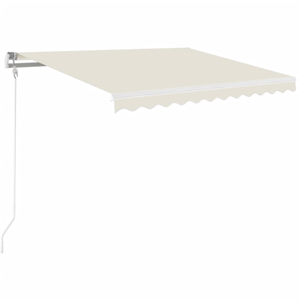 Toldo retrátil manual 350x250 cm cor creme
