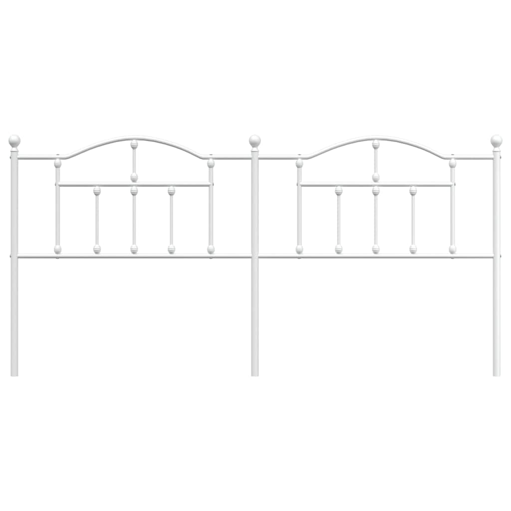 Cabeceira de substituição 193 cm metal branco