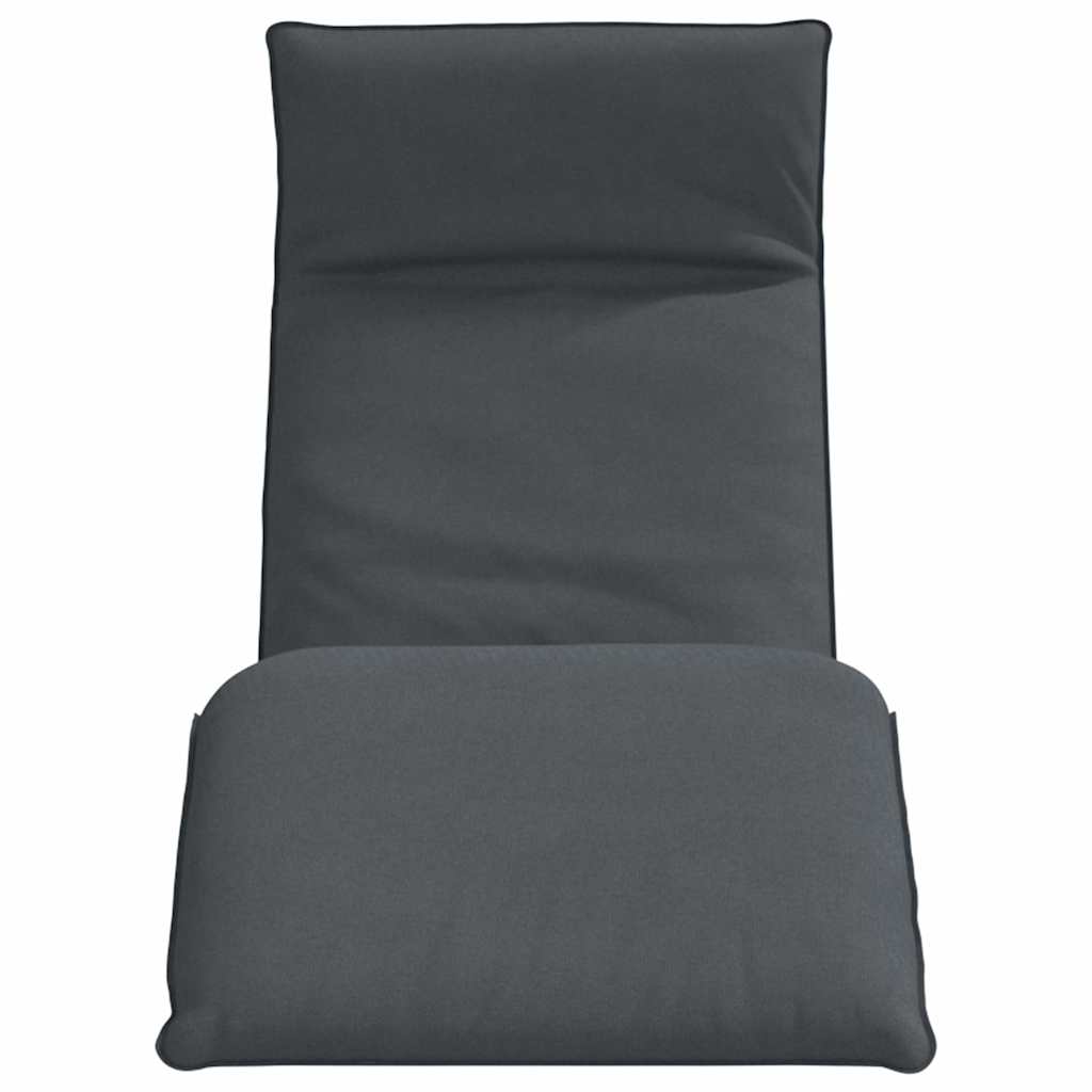Espreguiçadeira dobrável 175x54x8,5 cm tecido oxford antracite