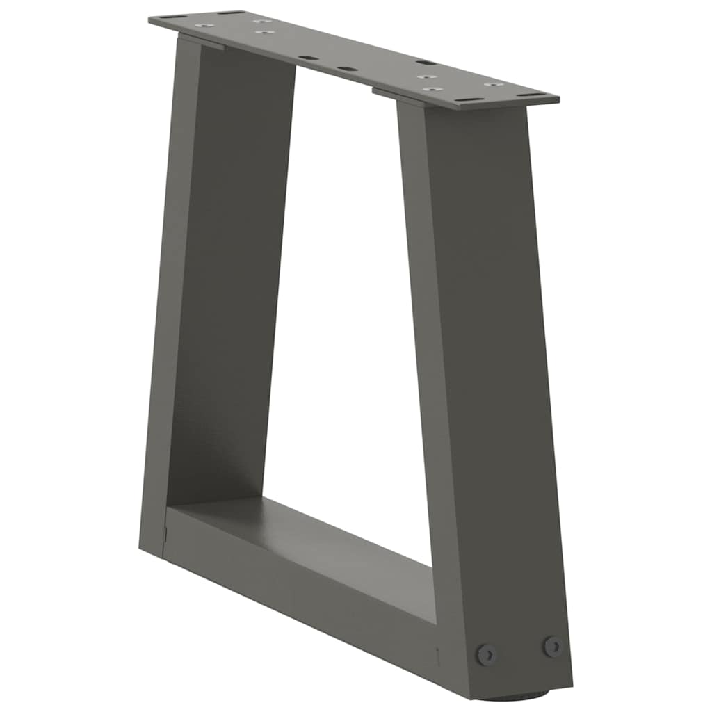 Pés para mesa de centro em v, 2 peças, antracite, 40x(30-31,3) cm, aço